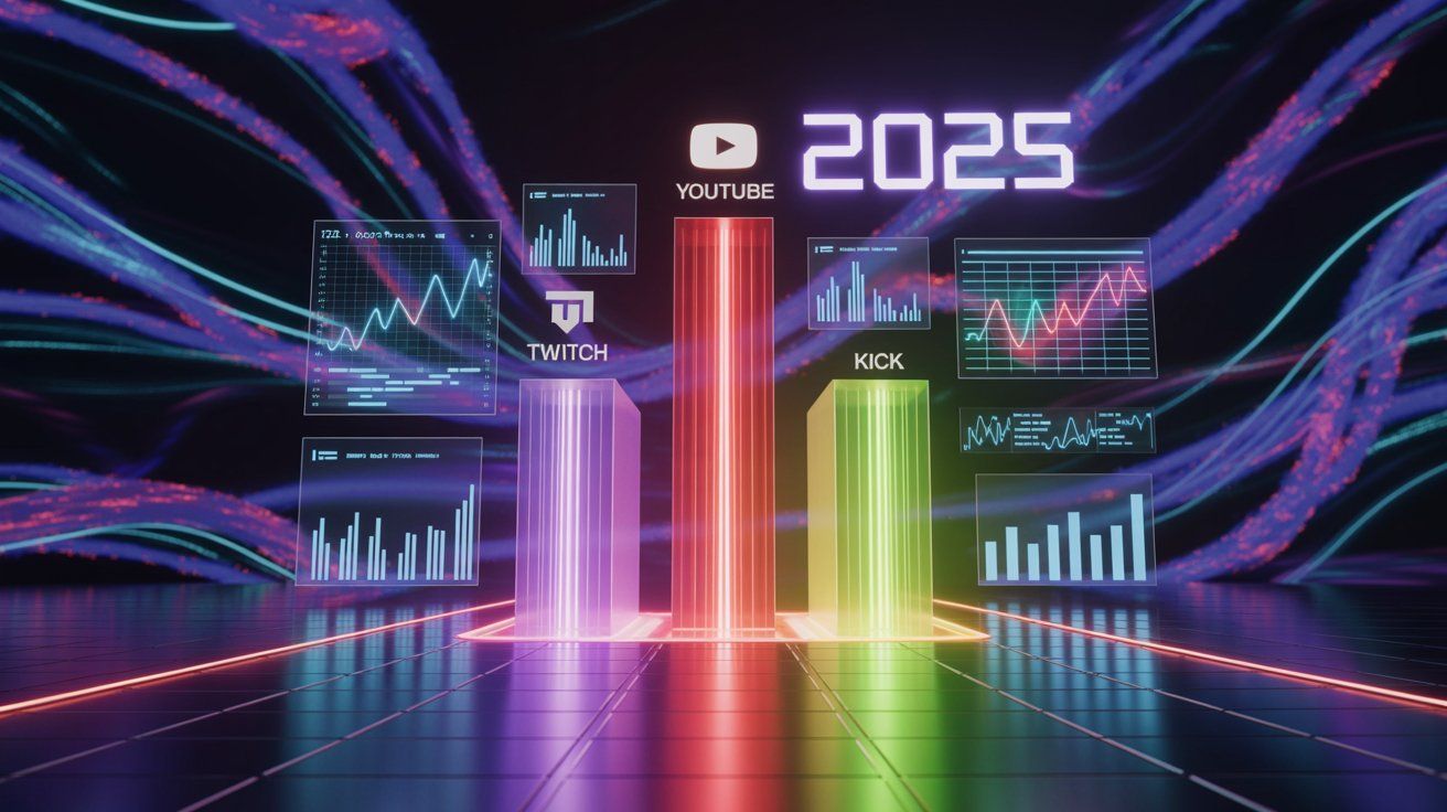 Twitch vs. Kick vs. YouTube Gaming: 2025 Growth & Viewership Report